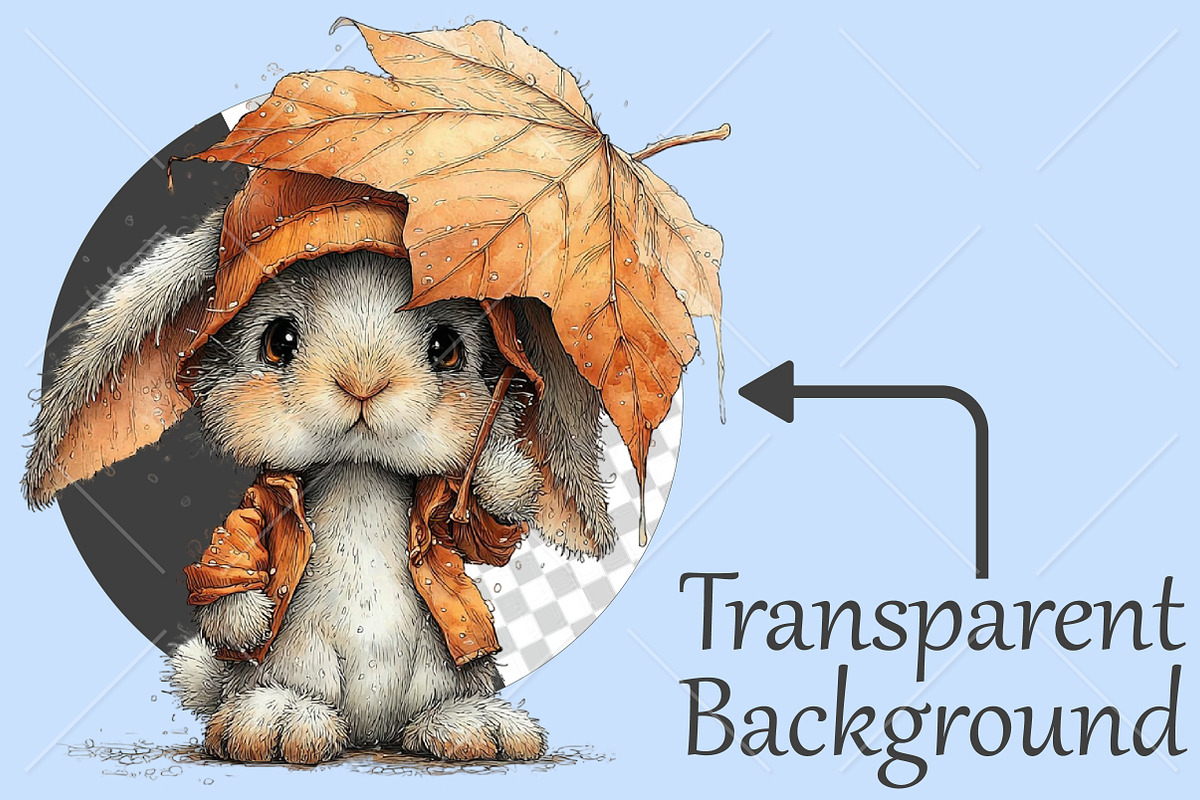 Whimsical Autumn Animals Clipart, a Seasonal Illustration by Canvas Craft (Photo 2 of 10)