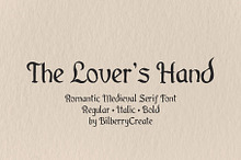 The Lover’s Hand Font Family