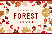 Autumn Forest Illustrations, a Seasonal Illustration by Gross Illustrations (Thumbnail 1 of 7)