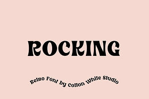 Rocking Font, a Sans Serif Font by Sofia Skoog