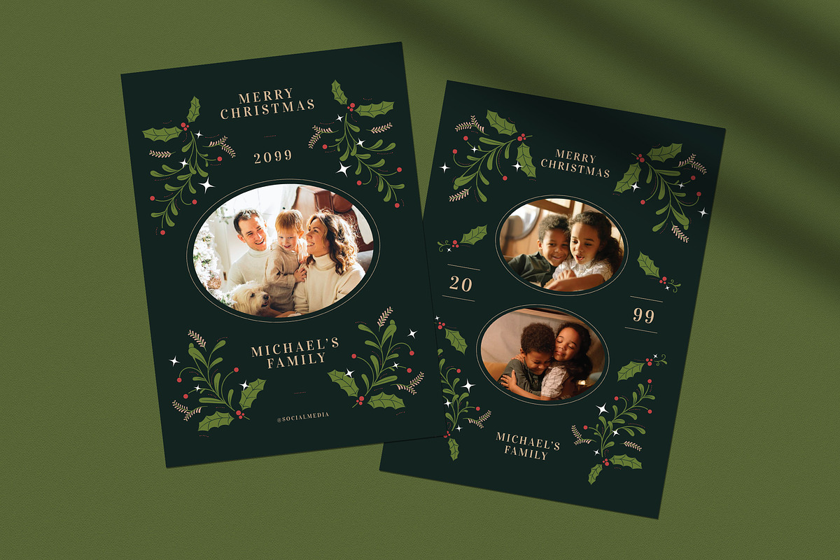 Elegant Christmas Photo Card, a Card Template by Guuver (Photo 3 of 4)