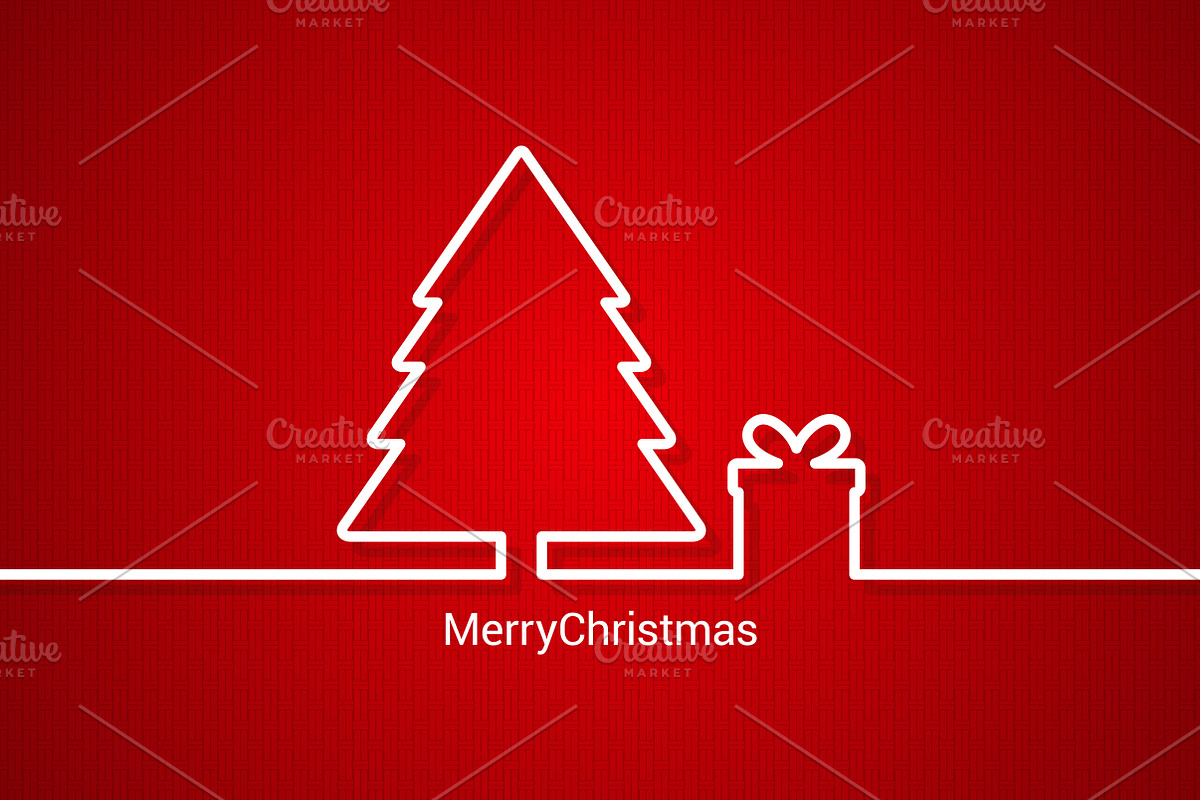 christmas web design, red background, a Decorative Illustration by PushLogo