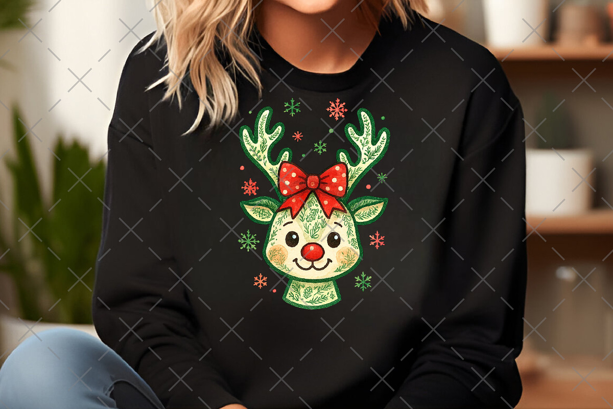 Coquette Green Millennial Christmas, an Illustration by Craft Nest (Photo 2 of 6)