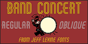 Band Concert JNL, a Font by Jeff Levine Fonts (Thumbnail 1 of 5)