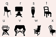 Furniture Dingbats Font, a Symbol Font by Minimalartstudio (Thumbnail 11 of 11)