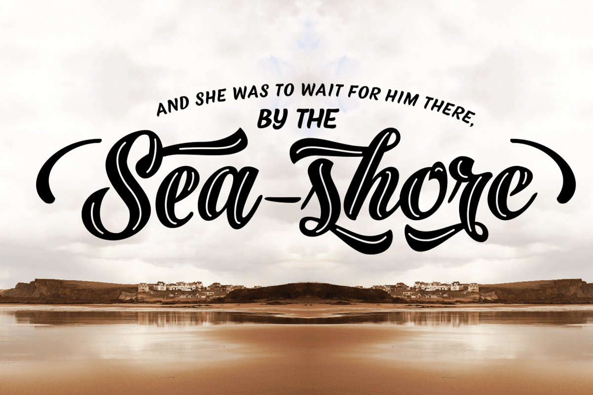 Black Script -12 fonts + extras pack preview 7