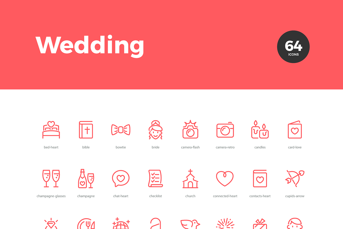Wedding & Love Icons — Pixi Line, an Outline Icon by Scott Dunlap (Photo 6 of 9)