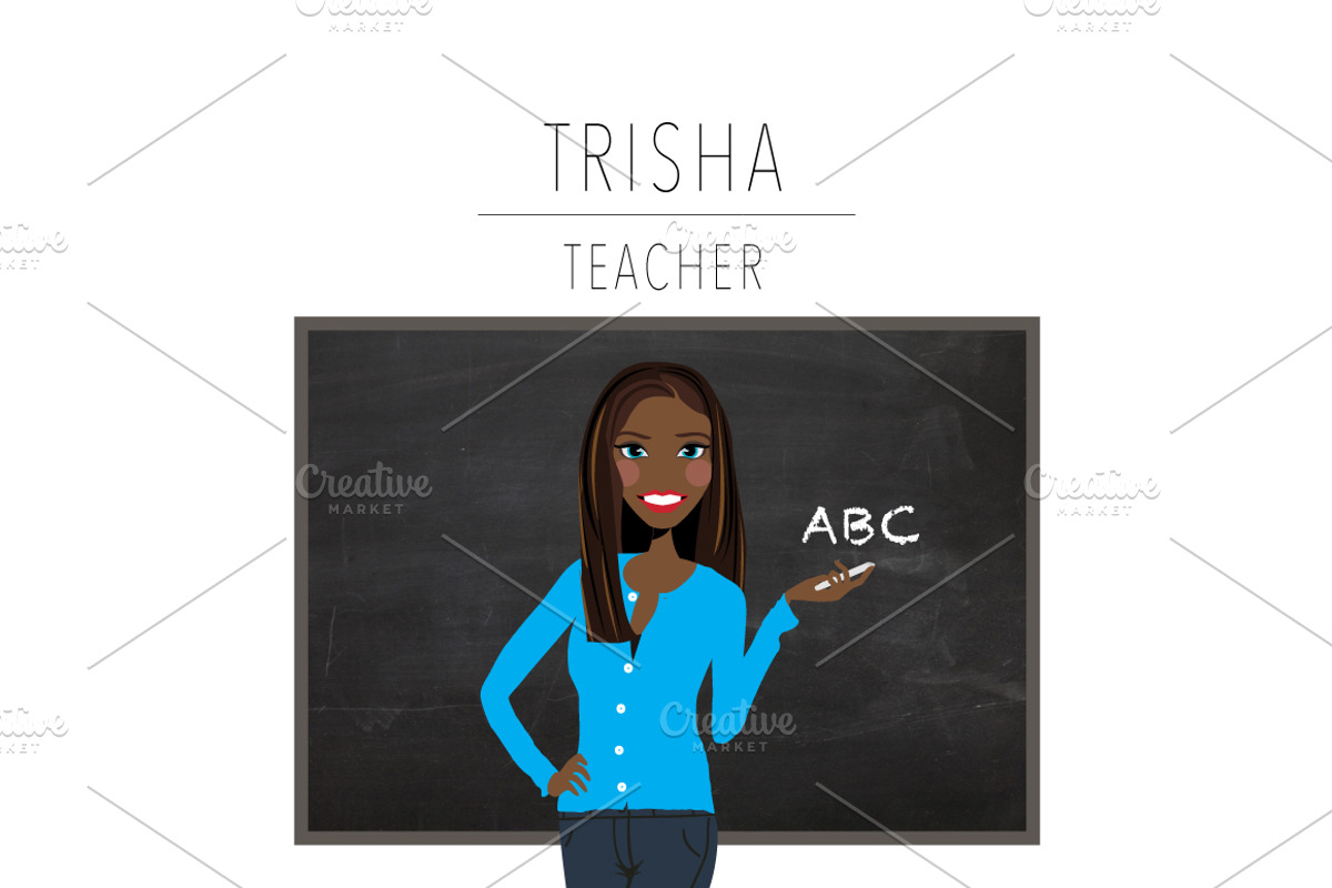 Teacher Portrait Creator | Clip Art, an Education Illustration by Lauren Lesley Studio (Photo 31 of 33)