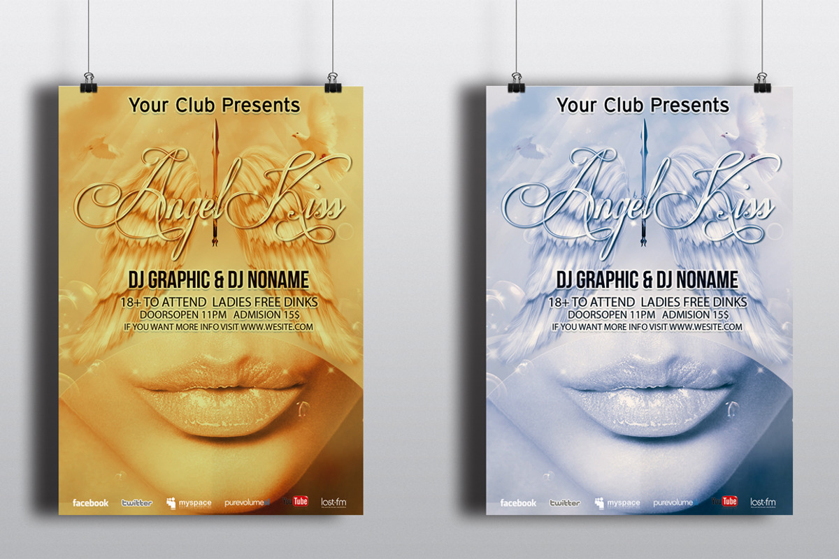 Angel Kiss Party Flyer, a Flyer Template by Arys Design (Photo 6 of 6)