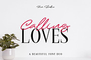 Calling Loves - Font Duo, a Script Font by din-studio.com (Thumbnail 11 of 11)