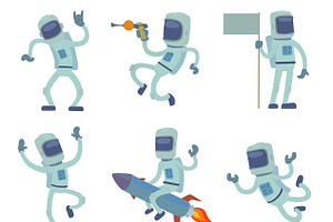 Vector Alien Character Astronaut Man