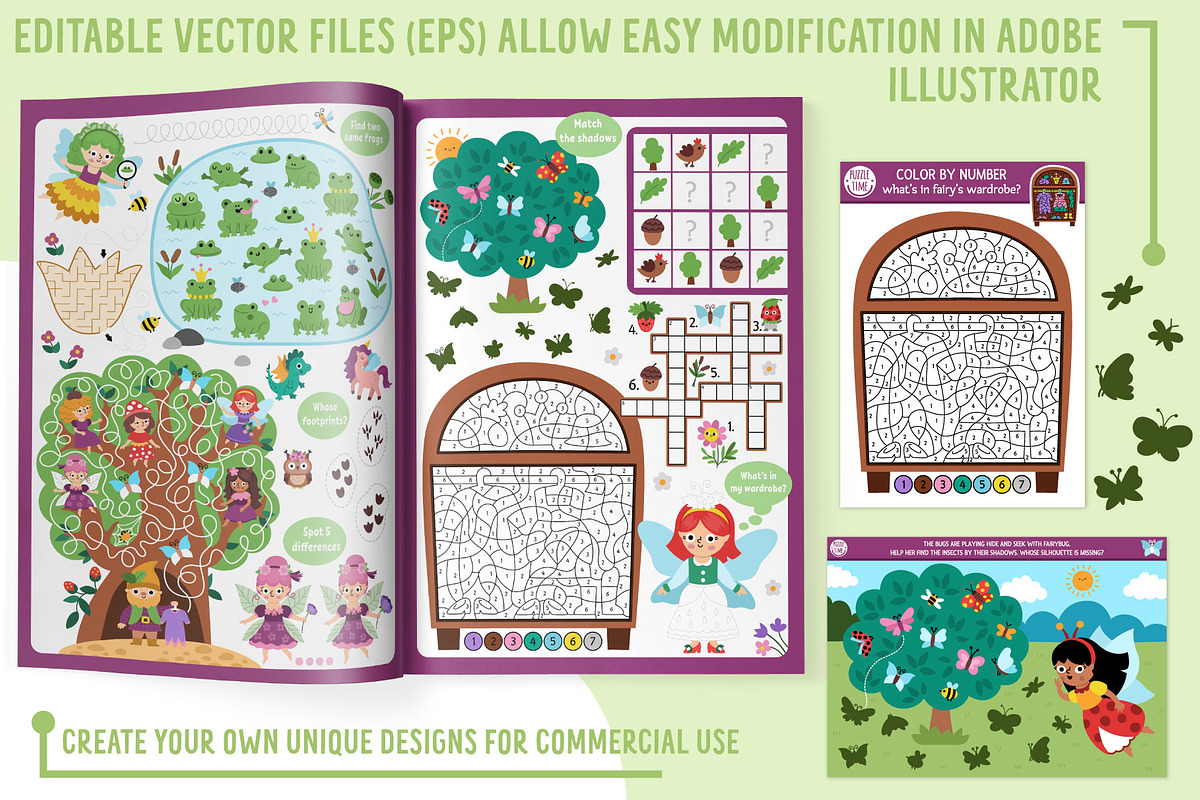 Woodland Fairy games for kids, an Education Illustration by Lexi Claus (Photo 13 of 14)