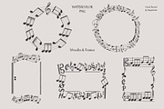 Watercolor Music Signs & Symbols, an Education Illustration by MayaNavits (Thumbnail 7 of 9)