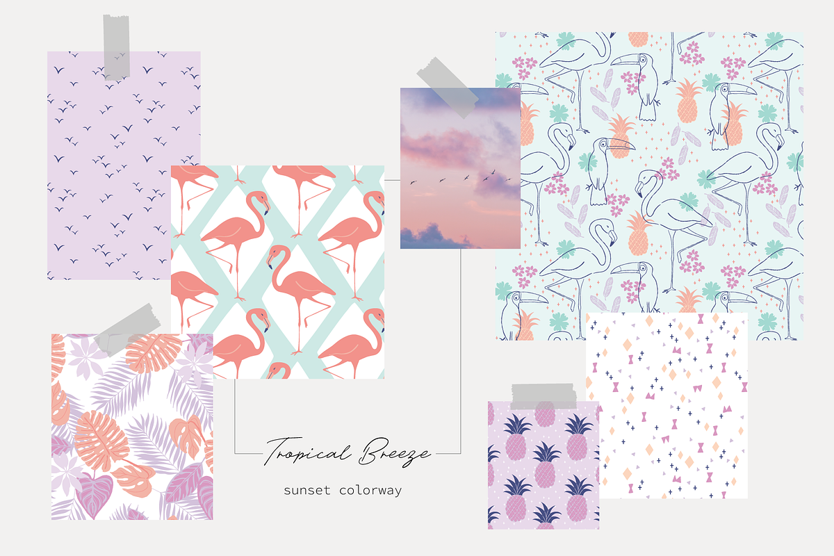 Tropical Breeze Collection Vector, a Pattern Graphic by glasshouse (Photo 5 of 7)