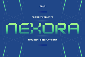 Nexora Futuristic Display Typeface