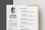 Resume/CV, a Resume Template by Brochure-Market (Thumbnail 2 of 3)