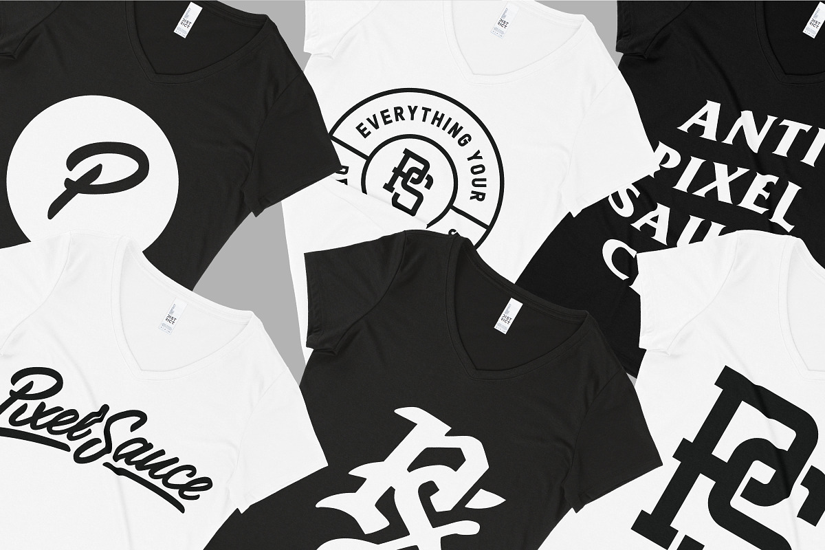 District Made DM1350L Perfect V-Neck, a Shirt Mockup by Pixel Sauce™ (Photo 2 of 7)
