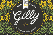Script font Gilly handmade, a Script Font by Itsmesimon (Thumbnail 1 of 12)