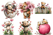 whimsical Easter teddy Clipart, an Illustration by Designworld (Thumbnail 4 of 4)