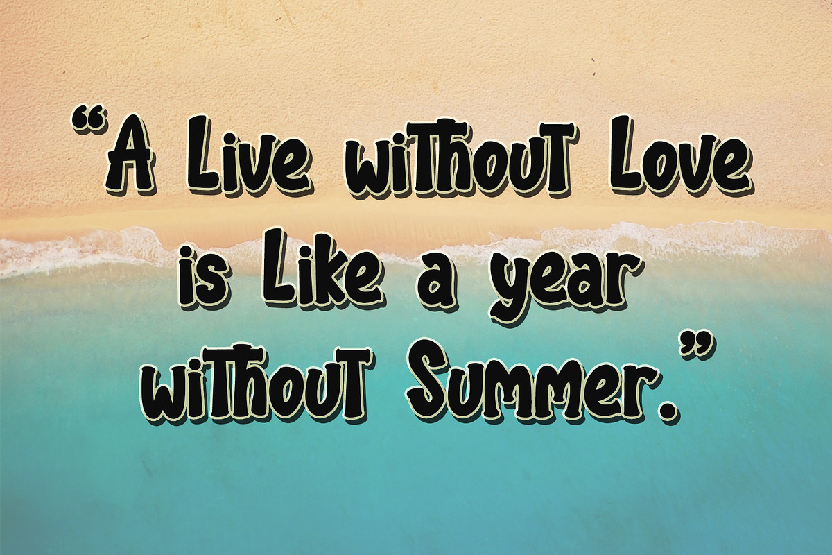 Summer Holiday, a Script Font by Letterafa Studio (Photo 2 of 8)