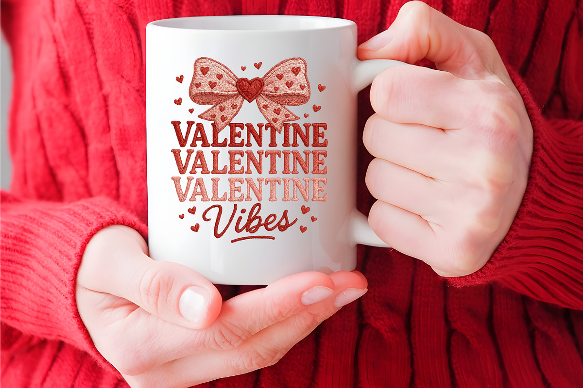 Valentine Vibes Coquette Bow PNG, an Illustration by CraftArtStudio (Photo 2 of 4)