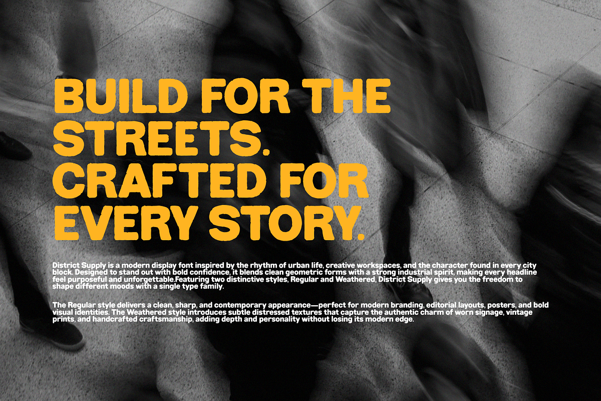 District Supply – Urban Display Font, a Sans Serif Font by shineink.designlab (Photo 2 of 12)