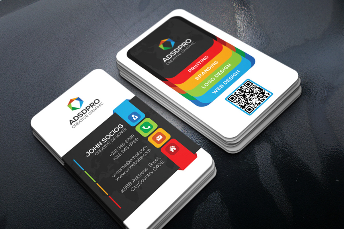 Advertising Business Card, a Business Card Template by xnorpix