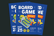 Board Game Night Flyer, a Flyer Template by Gumico Studio. (Thumbnail 2 of 3)
