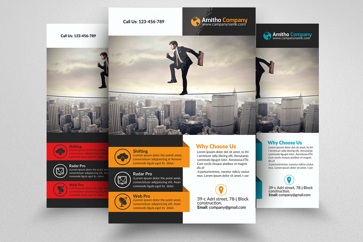 Business Flyer Psd Template, a Flyer Template by Psd Templates (Photo 1 of 3)