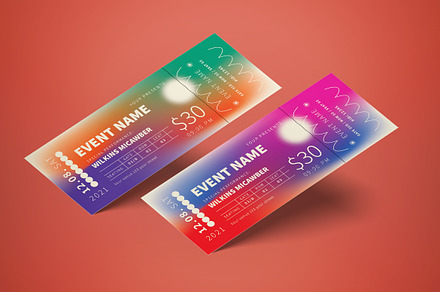 Concert Ticket, a Card Template by graphicook