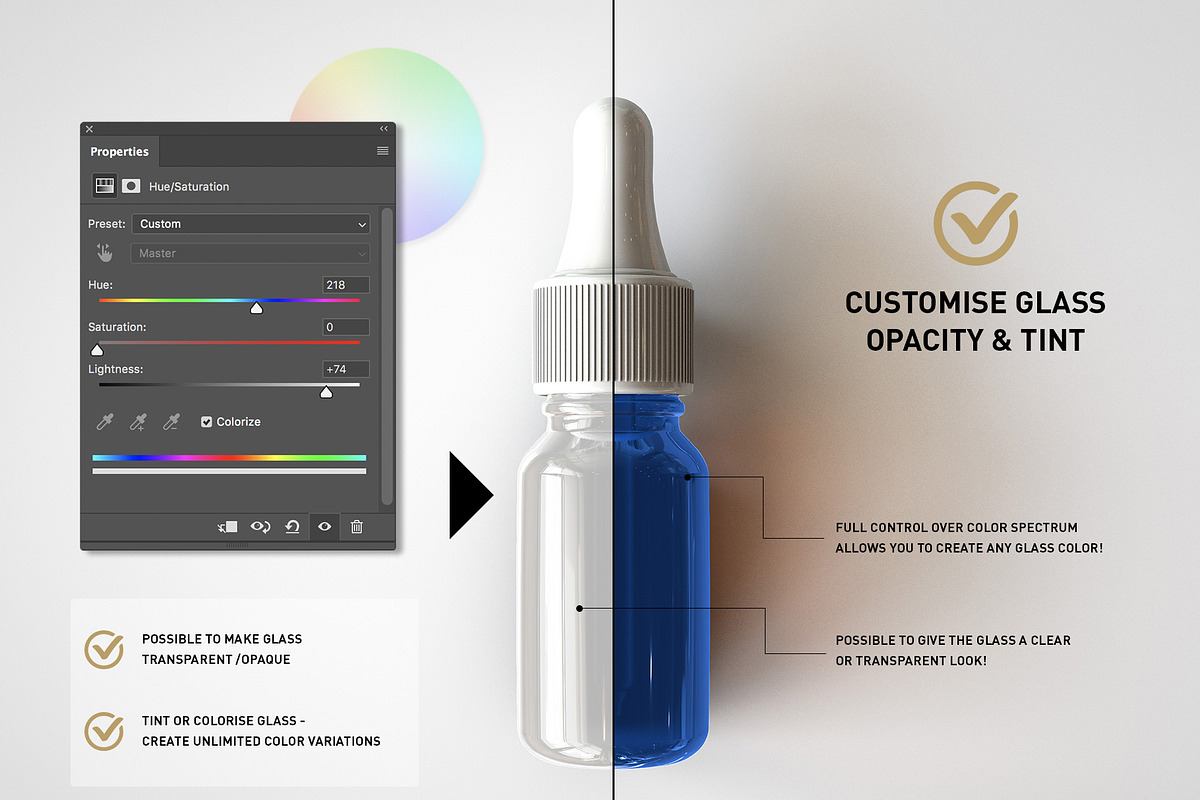 Dropper Bottle & Box Mock-Up | 10ml, a Household Mockup by TSOBG (Photo 17 of 20)