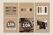 Light Brown Instagram Template Canva, a Social Media Template by bonadigitals (Thumbnail 5 of 7)