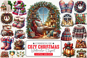 Cozy Christmas Watercolor Set, an Illustration by RobertsArt (Thumbnail 1 of 7)