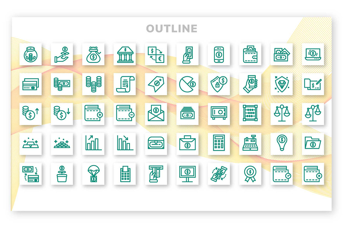 200 Finance Icon Pack, a Duotone Icon by Creastale (Photo 2 of 5)