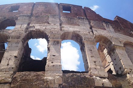 Colosseum detail containing architecture, europe, and european