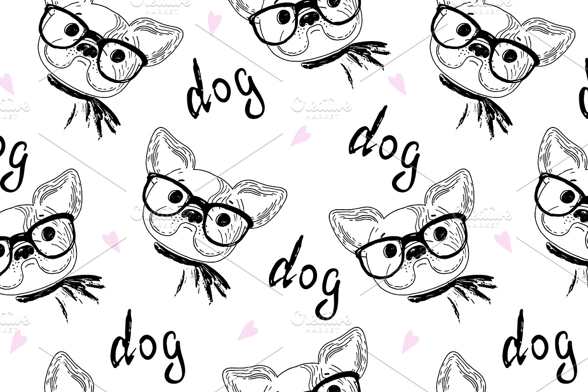 Cute dogs collection!, a Pattern Graphic by Irene_Boiko_ART (Photo 14 of 16)