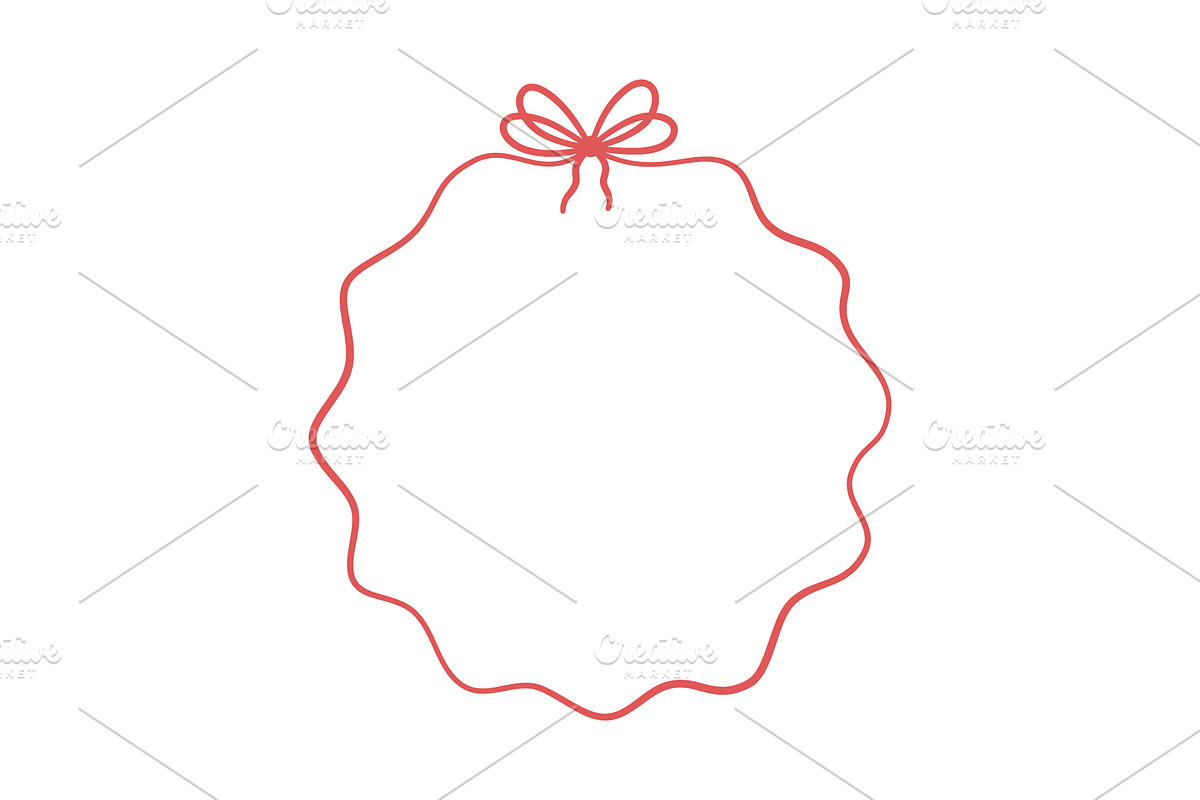 Bow circle coquette frames, an Object Graphic by Elena Pimukova (Photo 2 of 9)
