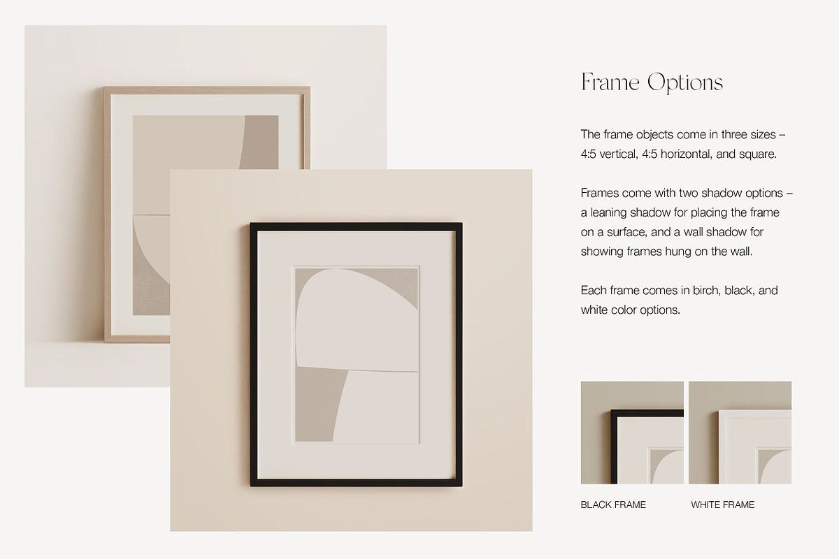 Dwell: Frame Mockup Scene Creator, a Product Mockup by October November (Photo 4 of 9)