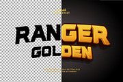 Text Effect Ranger Golden, a Layer Style Add-On by Navy Graphic (Thumbnail 2 of 2)