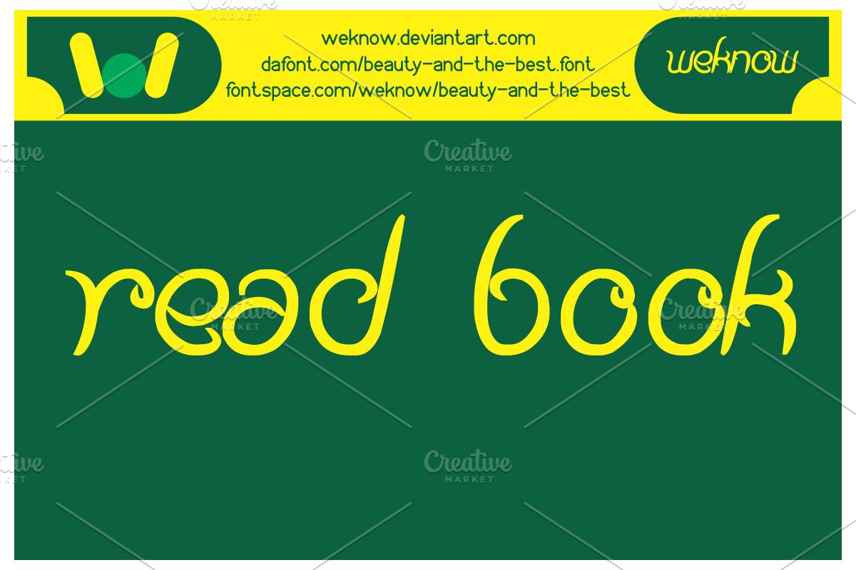 beauty and the best font preview 4