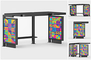 Bus Stop Shelter Advertising Mockup, an Advertising Mockup by SmokyPixels (Thumbnail 1 of 5)