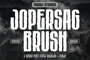 Jopersag Brush, a Handwriting Font by qrdesignteam