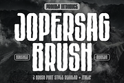 Jopersag Brush, a Handwritten Font by QR Design Studio (Thumbnail 1 of 10)