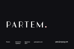Partem Typeface