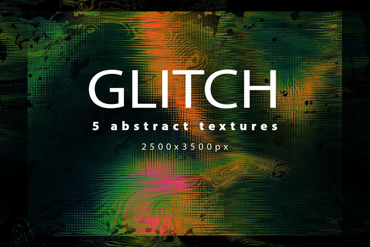 GLITCH - 5 Textures & Backgrounds, a Texture Graphic by ghost friend's shop (Photo 1 of 3)
