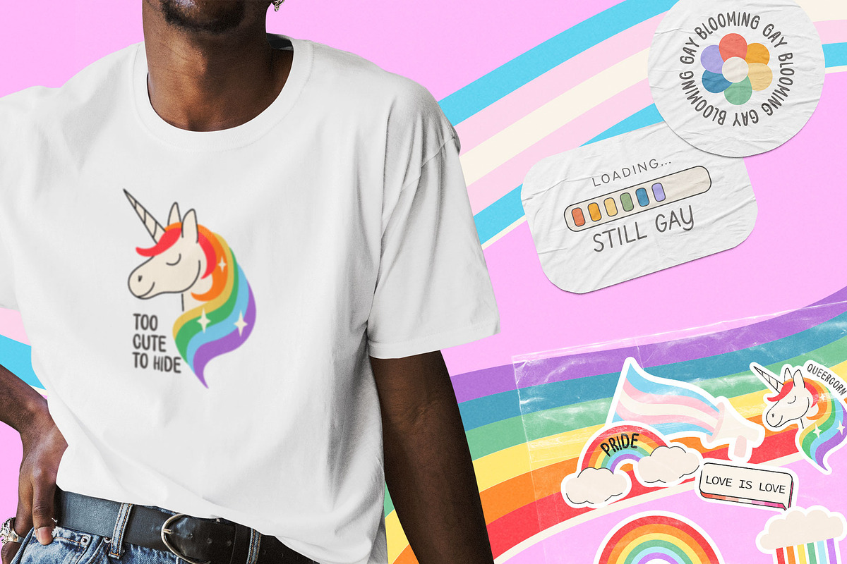 Pride Month LGBTQ+ Design Bundle, an Object Graphic by millering (Photo 2 of 12)