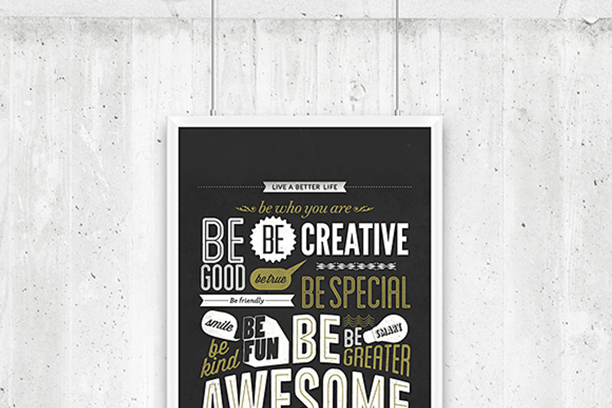 Poster and Flyer Wall Mockup, a Print Template by eamejia (Photo 4 of 5)