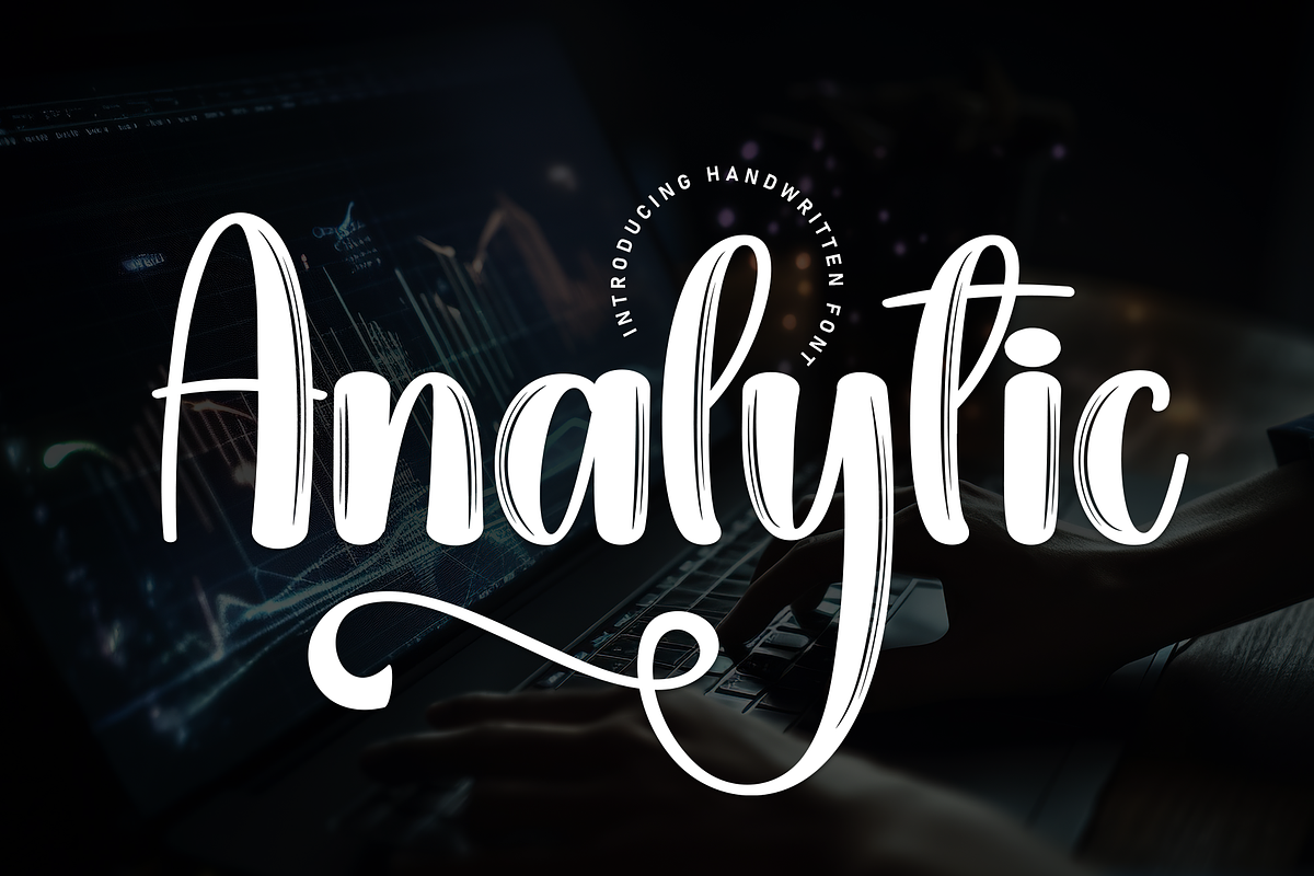 Analytic | Script Font, a Handwritten Font by Scratchones (Photo 1 of 9)
