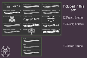 Procreate Holiday Knit Brushset