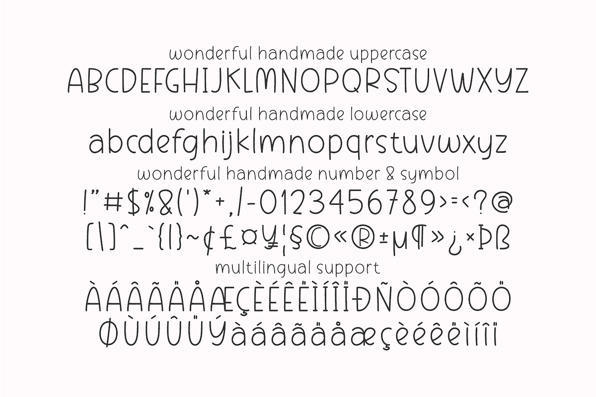 Wonderful Handmade - Notes Font, a Font by Keithzo (Photo 8 of 8)